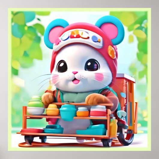 Hamster Delivery Hero Poster (Voorkant)