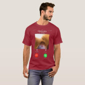 hamster die achter de camera hamster staart t-shirt (Voorkant volledig)