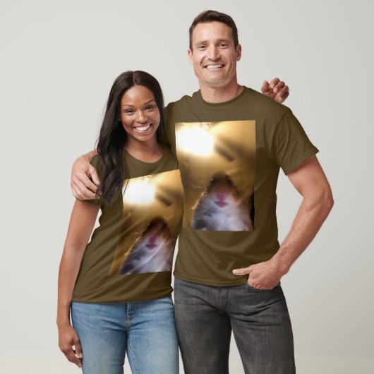 Hamster die op cameramodel begint t-shirt (Unisex)