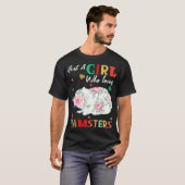 Hamster Dierenvriend T-shirt gewoon een meisje dat (Voorkant volledig)