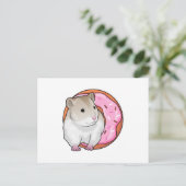 Hamster Donut Briefkaart (Staand voorkant)