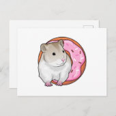 Hamster Donut Briefkaart (Voorkant / Achterkant)