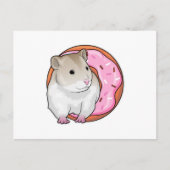 Hamster Donut Briefkaart (Voorkant)