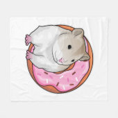 Hamster Donut Fleece Deken (Voorkant (Horizontaal))