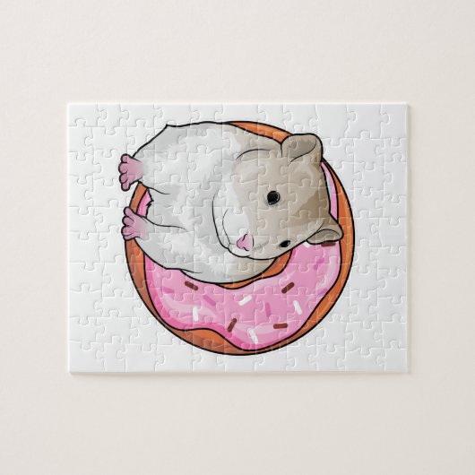 Hamster Donut Legpuzzel (Horizontaal)