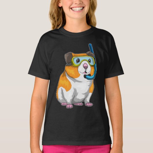 Hamster duiker snorkel duiken t-shirt (Voorkant)