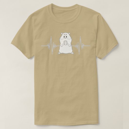 Hamster Eigenaar Gift Love Heartbeat Hamster T-shirt (Design voorkant)