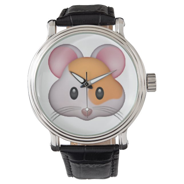 Hamster - Emoji Horloge (Voorkant)