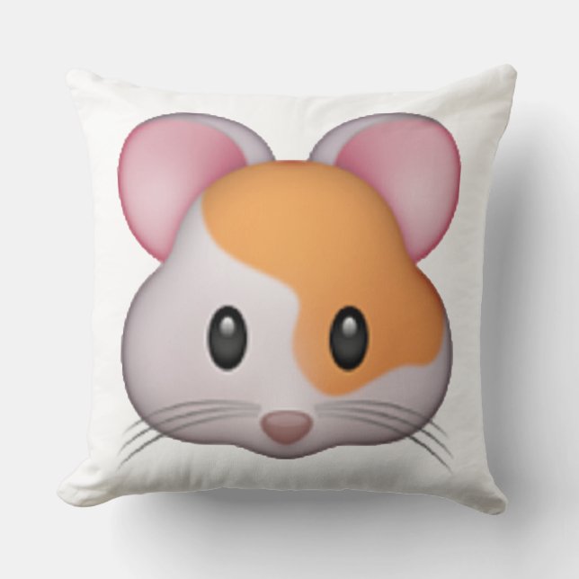 Hamster - Emoji Kussen (Voorkant)