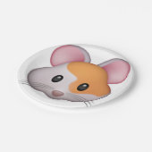 Hamster - Emoji Papieren Bordje (Gekanteld)