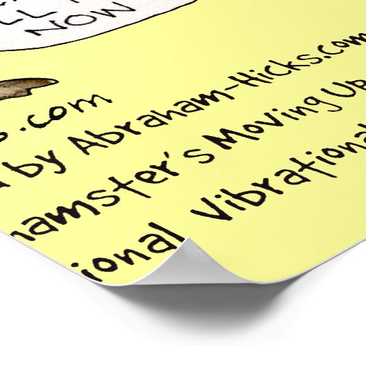 Hamster Emotional Vibrational Scale Poster Print (Hoek)