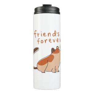 Hamster en Bird Best Friend Thermosbeker