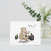 Hamster en Ninja Fruit Briefkaart (Staand voorkant)