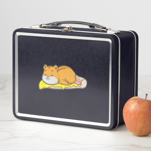 Hamster en Pizza met kaas (In situ)