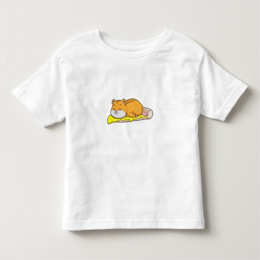 Hamster en Pizza met kaas Kinder Shirts (Voorkant)