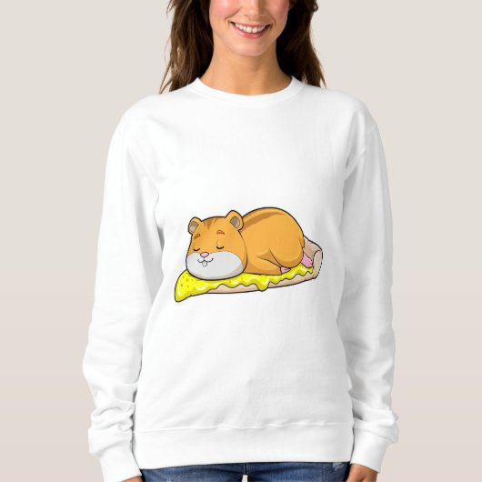 Hamster en Pizza met kaas Trui (Voorkant)