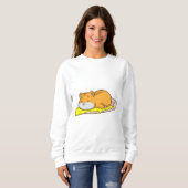 Hamster en Pizza met kaas Trui (Voorkant volledig)