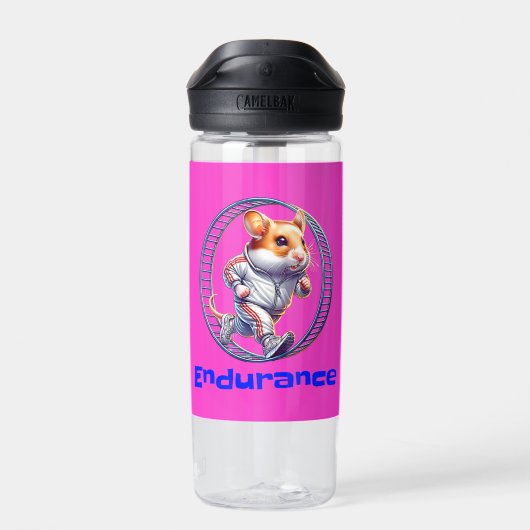 Hamster Endurance Running Shirt Hamster hardlopen Waterfles (Achterkant)