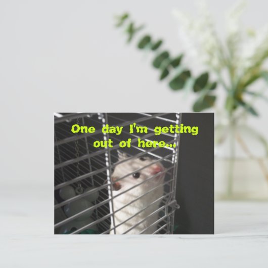 Hamster Escape Briefkaart (Staand voorkant)