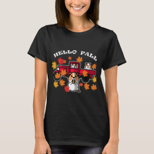 Hamster esdoornblad Herfst herfst rode vrachtwagen T-shirt