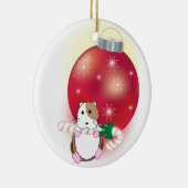 Hamster Feestdagen Keramisch Ornament (Rechts)