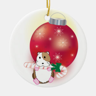 Hamster Feestdagen Keramisch Ornament
