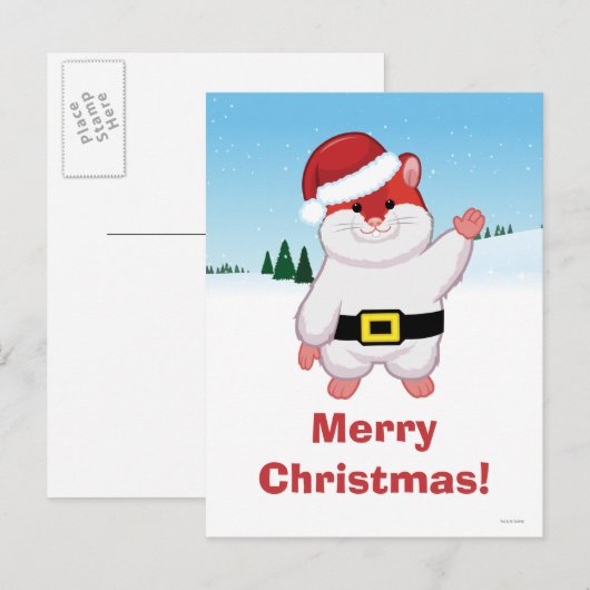 Hamster Feestdagenkaart (Voorkant / Achterkant)