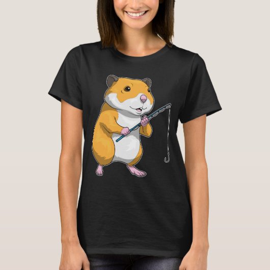 Hamster Fisher Gevist rod Gevist T-shirt (Voorkant)