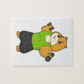 Hamster Fitness Dumbbell Legpuzzel (Horizontaal)