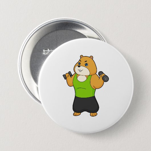 Hamster Fitness Dumbbell Ronde Button 7,6 Cm (Voorkant /achterkant)