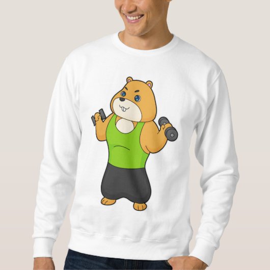 Hamster Fitness Dumbbell Trui (Voorkant)