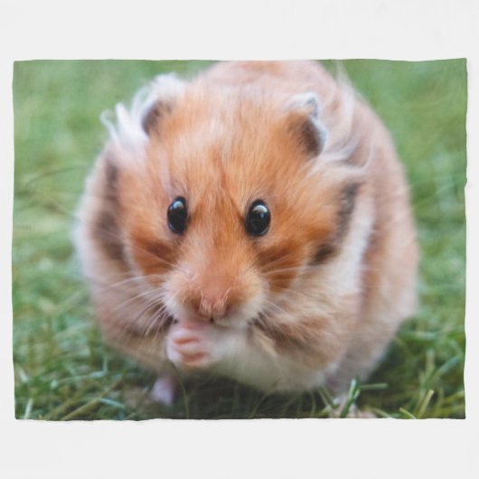 HAMSTER FLEECE DEKEN (Voorkant (Horizontaal))