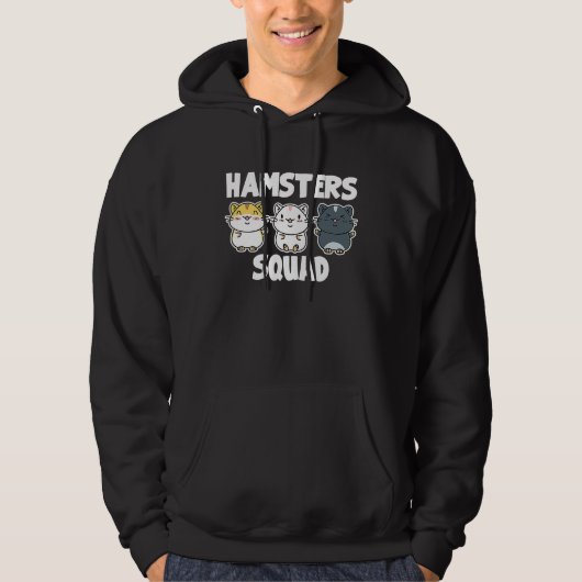 Hamster For Guinea Pig   Hamsters Squad Hoodie (Voorkant)