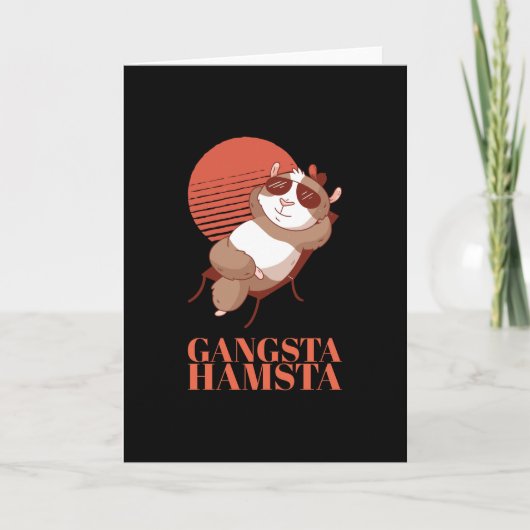 Hamster - Gangsta Hamsta Kaart (Voorkant)
