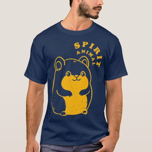 Hamster - Geest Dier Koele Grappige Hamster T-shirt (Voorkant)