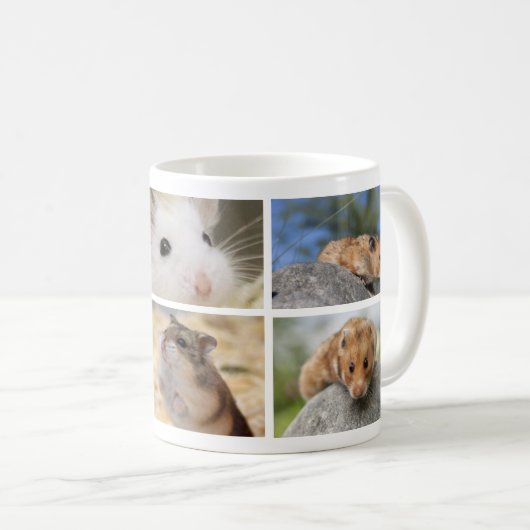 Hamster/Gerbil Photo Collage Mok (Voorkant rechts)