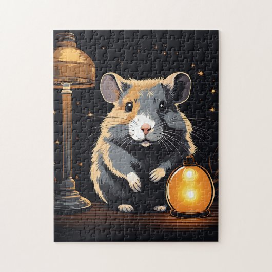 Hamster Gezellige Ambiance Legpuzzel (Verticaal)
