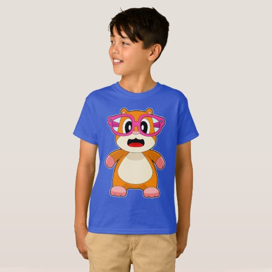 Hamster Glasses T-shirt (Voorkant volledig)