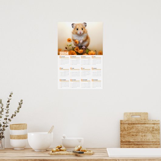 Hamster Groot 2024 Agenda Poster (Keuken)