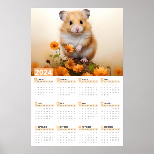 Hamster Groot 2024 Agenda Poster (Voorkant)