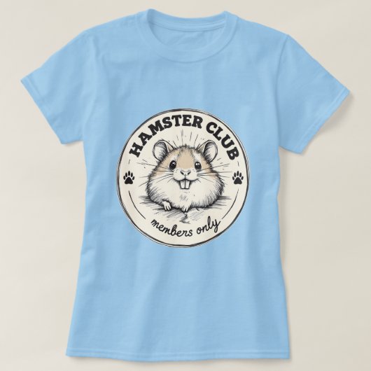 Hamster 'Hamster Club' T-shirt (Design voorkant)