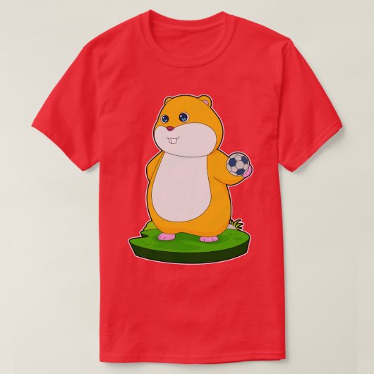 Hamster Handball speler Handball T-shirt (Design voorkant)