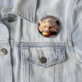 Hamster Happy X-mas! Ronde Button 5,7 Cm (In situ)