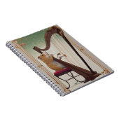 Hamster Harpist Notebook – Elegant Music Notitieboek (Rechterzijde)
