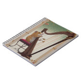 Hamster Harpist Notebook – Elegant Music Notitieboek (Linkerzijde)