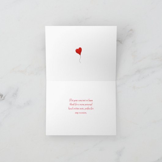 Hamster Hart Wenskaart Kaart (Binnen)