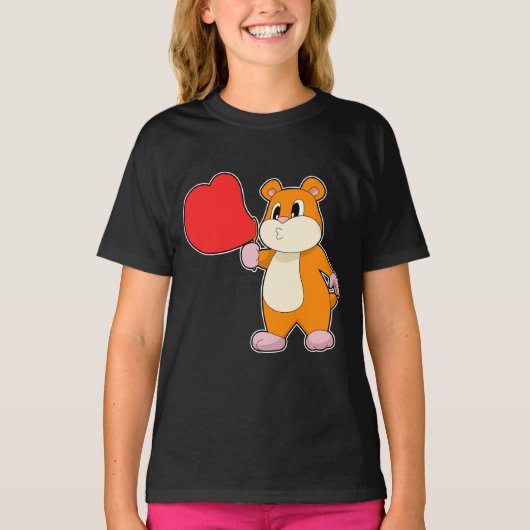 Hamster Hart Zeepbellen T-shirt (Voorkant)