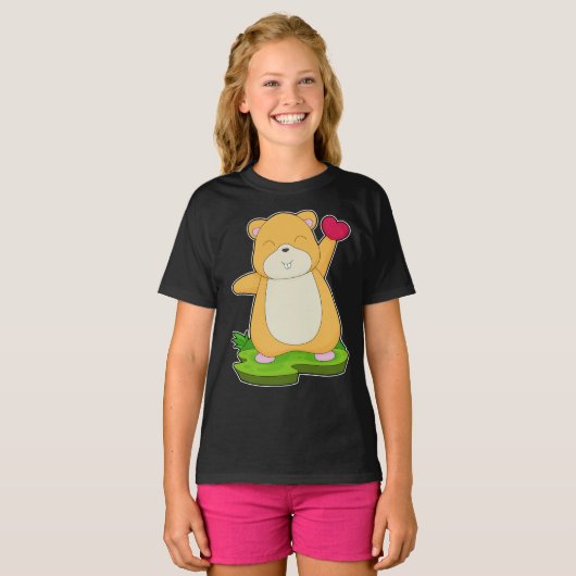 Hamster Heart T-shirt (Voorkant volledig)