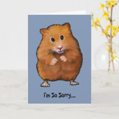 HAMSTER, het spijt me zo... excuses Kaart (Gele Bloem)