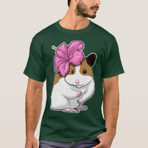 Hamster Hibiscus Flower T-shirt